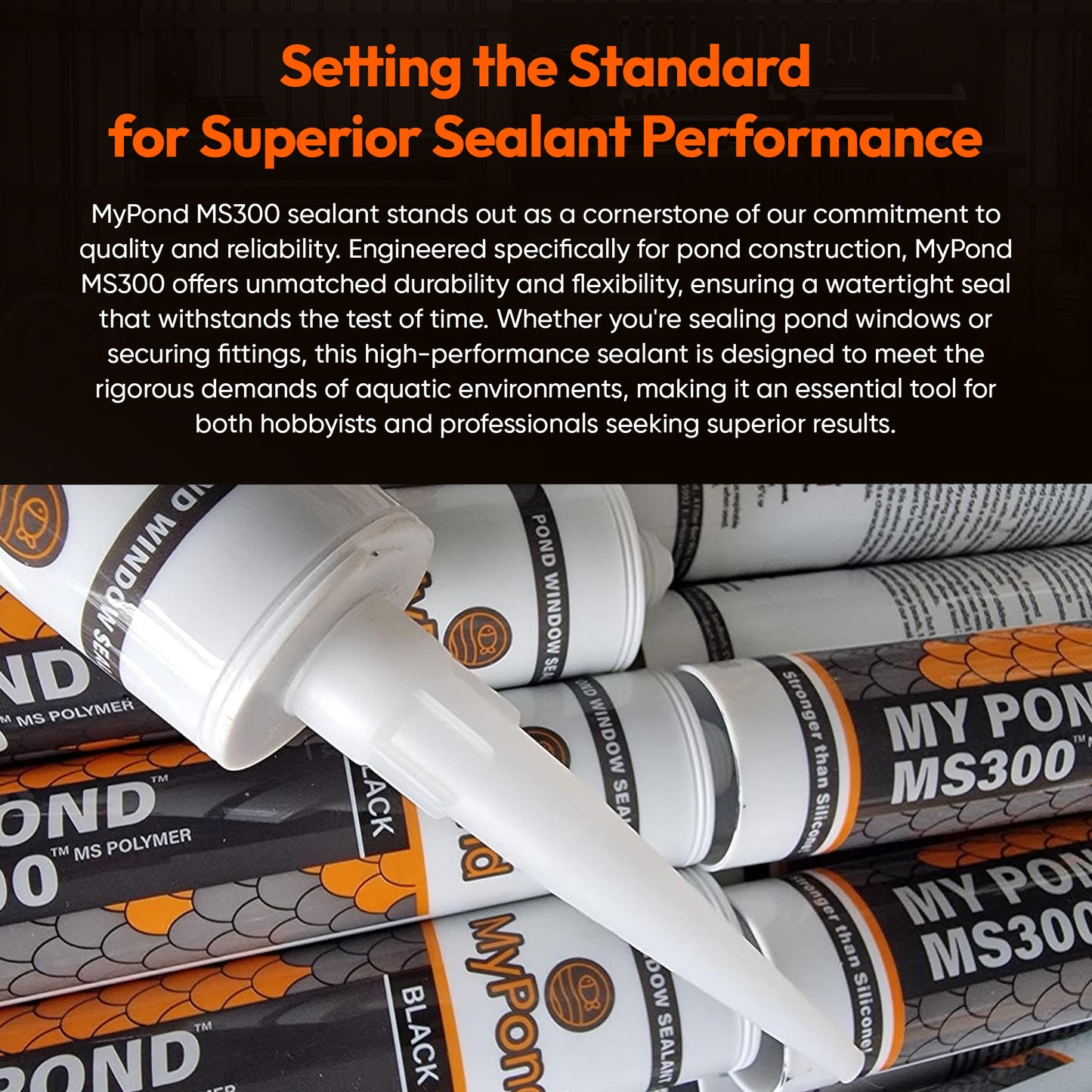 MS300 Liquid Liner - Waterproof Solution for Ponds