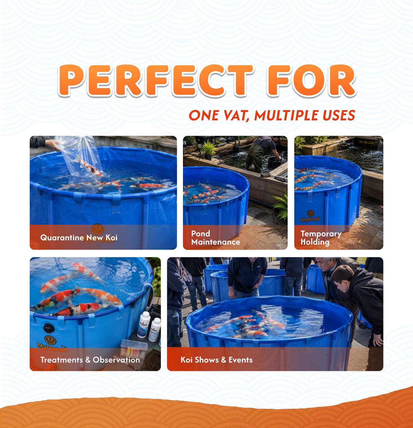 Koi Vat - Quarantine/Show Vat Various Sizes