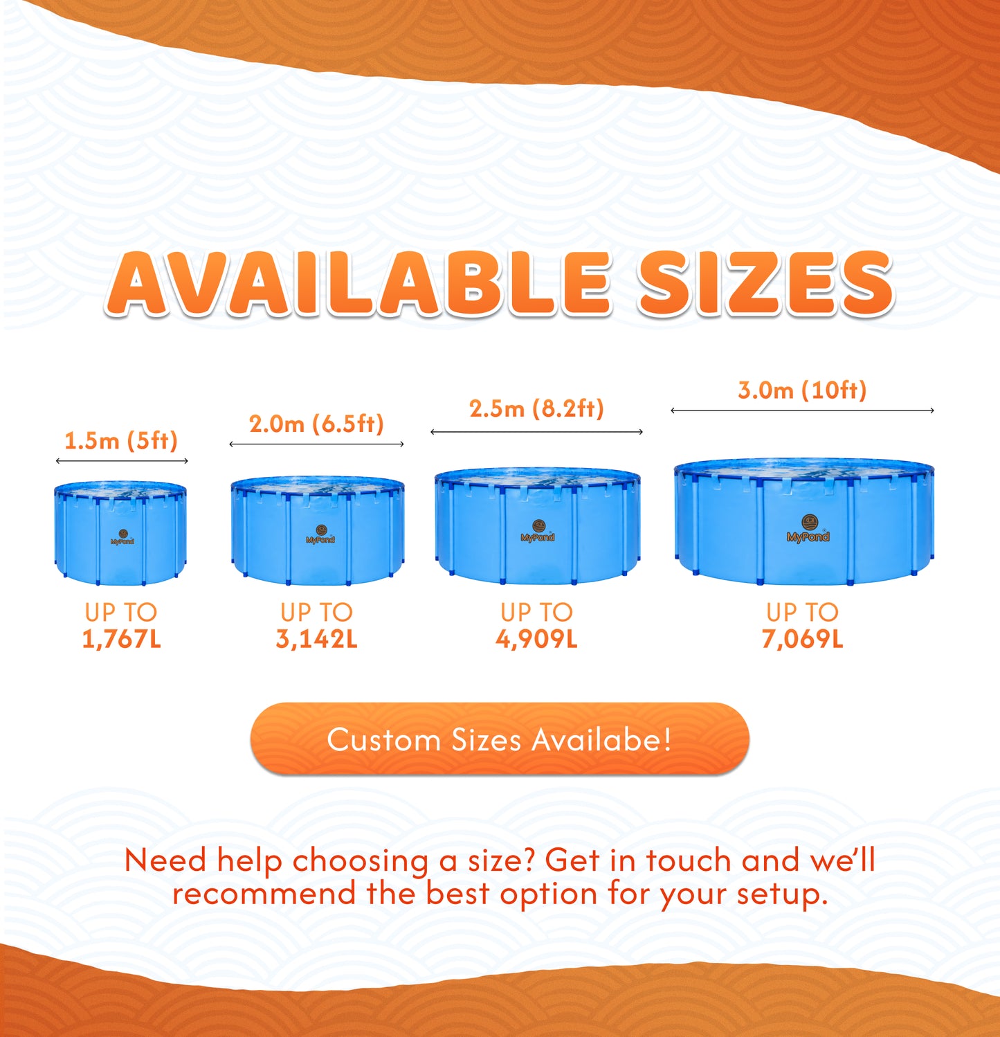 Koi Vat - Quarantine/Show Vat Various Sizes